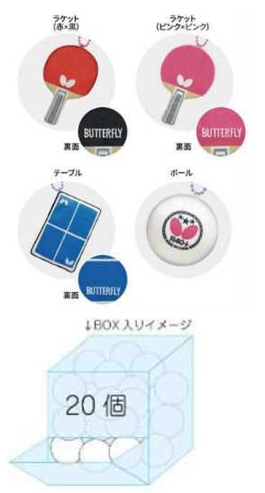 BUTTERFLY ぬいぐるみマスコット 1箱20個入 (全4種×各5個) 紙製ガチャBOX仕様 バタフライ